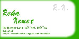 reka nemet business card